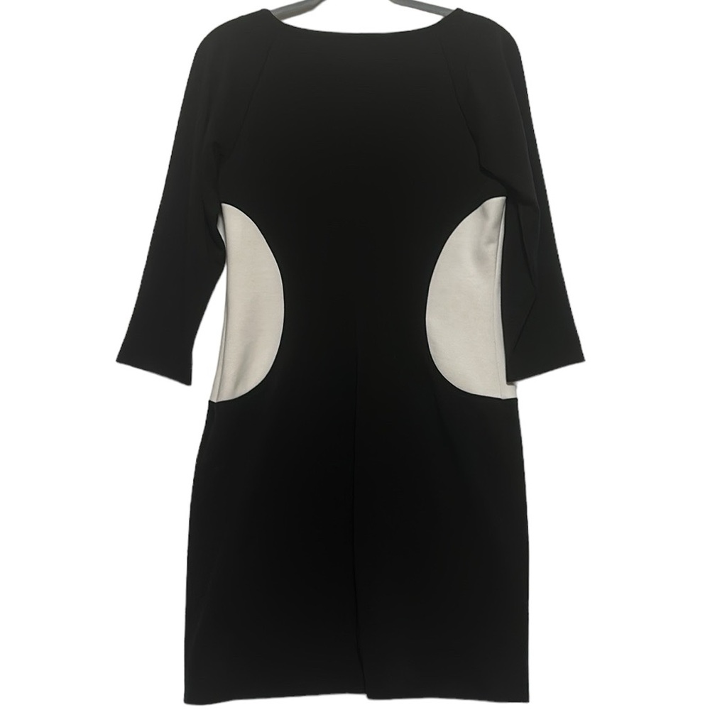 Laundry by Shelli Segal Dress Black White Long Sleeve Size 10 - Picture 4 of 9